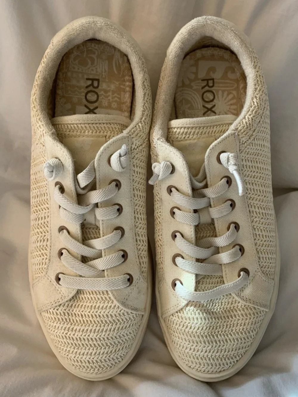 Roxy cream 'Sheilahh 2.0 Platform Sneaker'